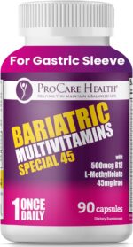 ProCare Health Bariatric Multivitamin with Iron 45mg (90 Capsules) with Reduced B12 - Post-Op Bariatric Vitamins for Gastric Bypass, Sleeve, Duodenal Switch, Sustain Recovery & Energy (3 Month Supply) - Image 2