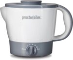 Proctor Silex 32oz Adjustable Temperature Hot Pot, Electric Kettle for Tea, Boiling Water, Cooking Ramen, Noodles and Soup, PFAS-Free Nonstick Coating, White (48507MN) - Image 2