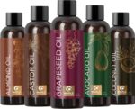 Pure Carrier Oils for Essential Oils - DIY Skin Care Set with Hair Oils Skin Oils for Body Care Moisturizers for Face and Body plus Nail Care - Anti Aging Skin Care DIY Beauty Products Carrier Oil Set - Image 2