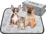 Qeils Reusable Puppy Pads, 2 Pack Washable Pee Pads for Dogs, Waterproof Non Slip Wee Wee pad, Absorbent and Leakproof Training Mats for Potty, Crate, Playpen, Bed, Sofa, 18"x 24" - Image 2