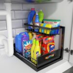 REALINN Under Sink Organizer, Pull Out Cabinet Storage 2 Tier Slide Out Sink Shelf, Kitchen Organizers and Storage, Black, 1 Pack - Image 2