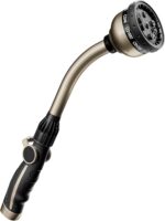 RESTMO Watering Wand Heavy Duty, Metal Garden Hose Wand with 10 Spray Patterns, 15-Inch Long Hose Nozzle Sprayer with Thumb Flow Control, Ideal to Water Hanging Baskets and Shrubs - Image 2
