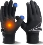 RUIXUE Winter Gloves for Men Women, Warm Thermal Windproof Touchscreen Non-Slip - Image 2