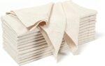 Ramanta Home Natural Coth Dinner Napkin Set of 12, Premium Cotton 18X18 Inch Linen Flax Soft & Durable Washable Ideal for Everyday Use -Dining, Parties, Weddings, Spring & Easter Table Décor - Image 2