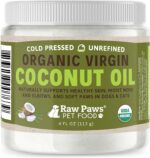 Raw Paws Virgin Organic Coconut Oil for Dogs & Cats, 4-oz - Treatment for Itchy Skin, Dry Nose, Paws - Hot Spot Lotion - Natural Hairball Remedy for Cats - Image 2