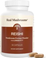 Real Mushrooms Reishi Mushroom Capsules - Handpicked Organic Mushroom Extracts - Red Reishi for Tranquil Daily Wellness with Verified Beta Glucans Vegan, Non-GMO, No Grain Fillers, 90 ct - Image 2