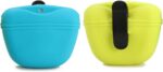 RoyalCare Silicone Dog Treat Pouch-Small Training Bag-Portable Dog Treat Bag for Leash with Magnetic Closure and Waist Clip airtight sealed - 2pieces [US Design Patent] - Image 2