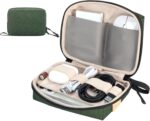 SIMTOP Small Electronics Organizer Travel Case, Portable Tech Case Pouch for Cable, Charger, Phone & Earbuds – Water-Resistant Cord Storage for Commute, Office & Business Trip – Compact Design - Image 2