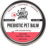 SKOUT'S HONOR Prebiotic Pet Balm - 100% Natural and Made with Manuka Honey to Promote Healing of Your Pet's Paw Pads and Nose, Soothes Dry, Itchy Paws and Noses - Safe for Cats and Dogs, 2oz - Image 2