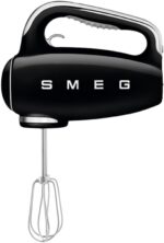 SMEG Black 50's Retro Style Electric Hand Mixer with Set of Beaters, Set of Dough Hooks and Set of Whisks - Image 2