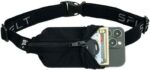 SPIbelt Running Belt Original for Women Men, Phone Holder for Running, Running Fanny Pack, Holder for Phone, Running Waist Pack, Adjustable Waist, [Fits All Phones]. Black with Black Zipper - Image 2