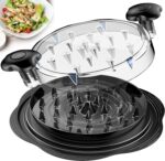 SURETIVIAN Chicken Shredder Large Chicken Breast Shredder Tool Twist with Brush&Fork, Visible Meat Shredder Machine, Strong Anti-Slip Strip, Ergonomic Handle, BPA Free, Suitable for Pork Beef Chicken - Image 2