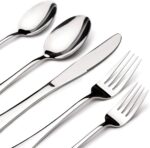 Silverware Set for 8, 40 Piece Heavy Duty Stainless Steel Flatware Utensils Cutlery Set Including Steak Knife Fork and Spoon, Dishwasher Safe, Gift Package for Wedding Housewarming - Image 2