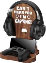 Slothoem-Gamer Gifts for Boy Girl Graduation Birthday, Gamer Room Decor for Brother, Gaming Gifts for Daddy,Boyfriend, Son, Husband, 2026 Graduation Gift, Gamer Room Accessories, Wooden Headset Stand - Image 2