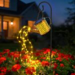 Solar Watering Can Lights Waterproof, Solar Lights Outdoor Decorative Garden Decor Metal Hanging Lights for Outside Patio Pathway Yard, Christmas Birthday Gardening Gifts - Image 2