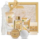 Spa Luxetique Gifts for Women 8pcs Vanilla Bath and Body Works Gift Set for Women Self Care Spa Gift for Womens Birthday Gift for Womens Grandma Mom Sister Friend Mothers Day Gifts for Mom - Image 2
