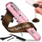 Split Ender Mini – Original Cordless Split End Hair Trimmer for Dry, Damaged, Brittle, Curly, Frizzy, or Straight Hair – Battery Operated Home Styling Tool for Split Ends (Battery-Powered, Light Pink) - Image 2
