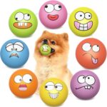 Squeaky Dog Toys Soft Latex Rubber Squeaky Dog Balls for Puppy Small Pet Dogs (8 Pack) (Round Balls) - Image 2