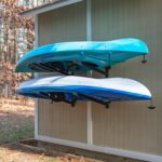 StoreYourBoard G-Kayak Wall Rack – Heavy-Duty Outdoor Kayak Rack for 2 Boats, Adjustable Storage Wall Mount Hanger, Space-Saving Outdoor Storage for Kayak Wall Mount - Holds 200 lbs - Silver - Image 2