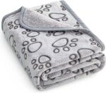 Stuffed® Premium Soft Dog Blanket Washable, 40"x32" Cat Blanket for Indoor Cats Large Medium Small Dog Puppy Essentials (Grey) - Image 2