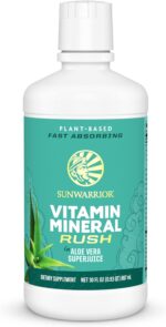 Sunwarrior Liquid Multivitamin Supplements & Minerals Vegan Plant-Based with Aloe Vera for Men and Women | Energy & Immune Support Gluten Sugar Dairy Free | 30 Fl Oz - Image 2