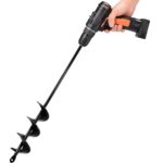 TCBWFY Auger Drill Bit for Planting 1.6x16.5inch Extended Length Garden Auger Spiral Drill Bit for Planting Bulbs Flowers,Post Hole Digger for 3/8”Hex Drill - Image 2
