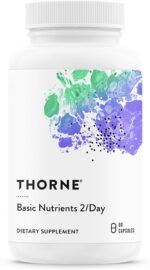 THORNE - Basic Nutrients 2/Day - Comprehensive Daily Multi-Vitamin with Optimal Bioavailability - Vitamin & Mineral Formula - Third-Party Certified - Gluten, Dairy & Soy-Free - 60 Capsules - Image 2