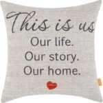 This is Us Pillow Cover 18x18, Farmhouse Inspirational Saying Decorative Throw Pillow Cover for Sofa Couch, House Warming Gifts, Bedroom Living Room Decor CC2020 - Image 2