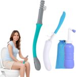 Toilet Aids Set for Wiping - Long Handle Butt Wiper for People Overweight, Elderly and Disabled, Bottom Buddy Wiping Aid for Bathroom ( 4PCS Personal Hygiene Kit ) - Image 2