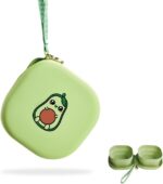 Travel Twin Pet Bowls for Cats or Dogs, Collapsible Silicone Bowls for Food and Water Feeding, Foldable Zip Up Oxford Cloth Carry Case with Carabiner Clip, Portable Hiking Cat Bowl - Image 2