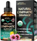 USDA Organic Lymphatic Drainage Supplement - Echinacea | Elderberry | Dandelion | Rosehip | Cleavers | Calendula | Burdock - Made in USA - Lymph System Drops - Immune Support, Cleanse & Detox, 2 fl oz - Image 2