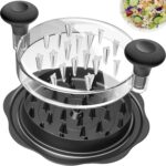 Ukeetap 10" Pro Chicken Shredder Tool Twist Large for Kitchen, BPA-Free Food-Safe Meat Grinder, Visible Chicken Breast Meat Shredder with Strong Anti-Slip Bottom & Ergonomic Handle, Black - Image 2