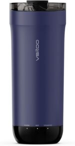 VSITOO S5 heated travel mug,16oz, Auto-Sensing AI Heats Drinks To 120-150°F Hands-Free. Temperature Control for All Cars, Perfect for Home/Office/Travel/Outdoor, Ideal Gift for Coffee Lovers - Blue - Image 2