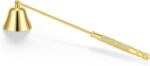 Vaincre Stainless Steel Candle Snuffer - Gold Candle Extinguisher with Long Handle, Decorative Snuffer Accessory for Putting Out Wick Flame Safely - Image 2
