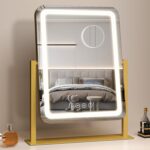 Vanity Mirror with Lights,13.1"×16.7"LED Makeup Mirror,Lighted Makeup Mirror with Lights, Smart Touch Control Dimmable 3 Modes Light, Lighted Up Mirror for Makeup Desk, Bedroom, Dressing Room - Image 2