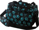 WAHL Professional Animal Travel Tote Bag with Zipper - Travel Bag - Storage Pack for Grooming Supplies - for Dog, Cat & Pet Groomers - 28.8 Inches, Turquoise Paw Print Design (#97764-300) - Image 2