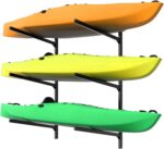 WALMANN Heavy Duty Wall Mounted Kayak Storage Rack for Garage, Adjustable Kayak Hangers for Wall, Holds Up to 220 lbs - Image 2