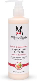 Warren London Hydrating Butter Leave in Pet Conditioner for Dogs | Lotion for Skin and Coat | Aloe Puppy & Dog Conditioner for Hair Detangler, Dry Skin, & Pet Fur Dandruff | Made in USA | Guava 8oz - Image 2