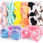 YOOVR 8pcs Spa Headband, Cute Small Bulk Gifts for Women, Stocking Stuffers for Teen Girls, Skincare Makeup Face Wash Headband, Hair Accessories, Party Favors Gift Basket Stuffers, Mothers Day Gifts - Image 2