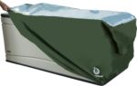 YardStash Deck Box Cover - Heavy Duty, Waterproof Covers for Outdoor Cushion Storage and Large Deck Boxes - Protects from Rain, Wind and Snow - XL - Green - Image 2