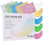 Yeokoe Under Eye Patches for Dark Circles,Eye Mask for Puffy Eyes With Collagen,Retinol,Vitmin C,Hyaluronic Acid and Niacinamide Face Masks Skincare Spa Gifts for Woman 20Pairs - Image 2
