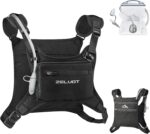 Zelvot Running Vest with 1L Water Bladder, USA Original Patent, Adjustable Reflective Running Hydration Vest, Lightweight Chest Pack for Men Women for Hiking, Cycling (Black, M/L) - Image 2