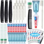 Ziliny 60 Pcs Basic Toiletry Set Homeless Hygiene Kits Homeless Care Package Supplies Travel Toiletry Bulk for Men Women Charity Reusable Supplies - Image 2