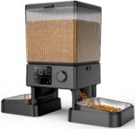 oneisall Automatic Cat Feeder for 2 Cats, 20 Cups/5L Automatic Cat Food Dispenser for Small Pets Indoor, Timed Cat Feeder for Dry Food - Image 2