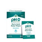 pH-D Feminine Health Support - Boric Acid Wipes - Holistic Body Wipes - Travel Friendly, pH-Balanced, Paraben-Free, and Made with Essential Oils - Sensitive - 20 count - Image 2