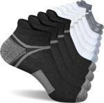 suaskk Men's Athletic Cushioned Ankle Socks, Comfort Wicking Anti-Blister Running Sock 5 Pairs - Image 2
